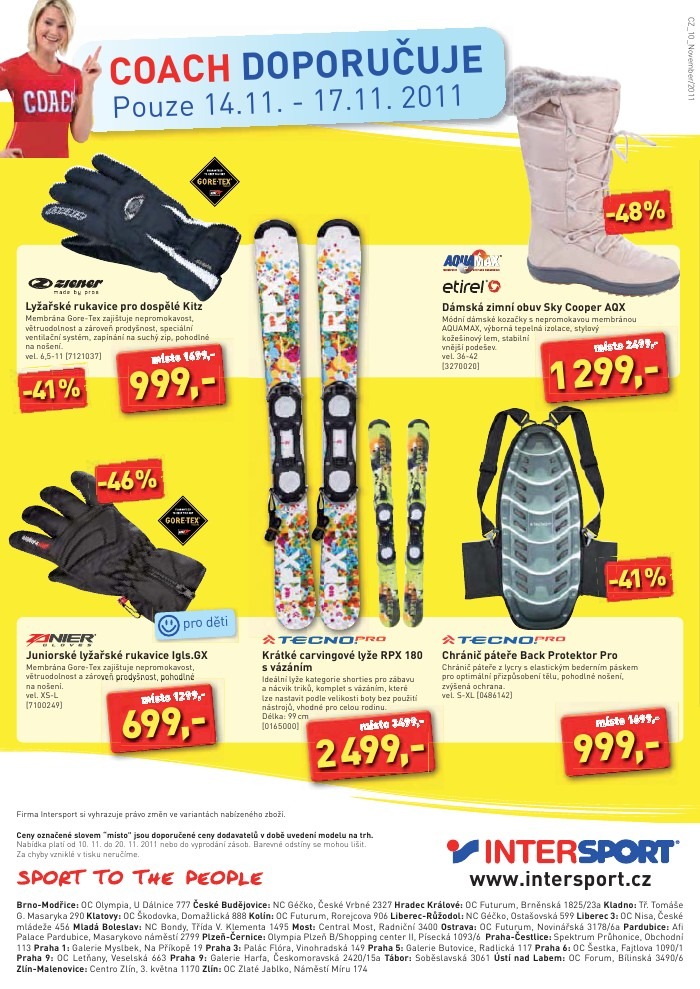 leták Intersport strana 1 leták Intersport strana 1