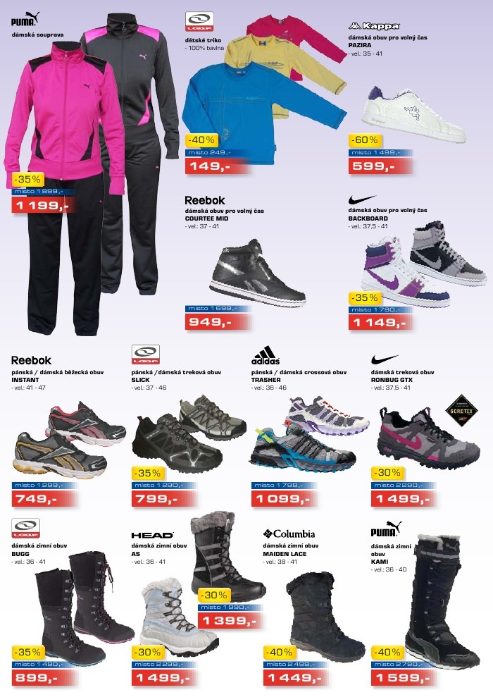 leták Sportisimo strana 1 leták Sportisimo strana 1