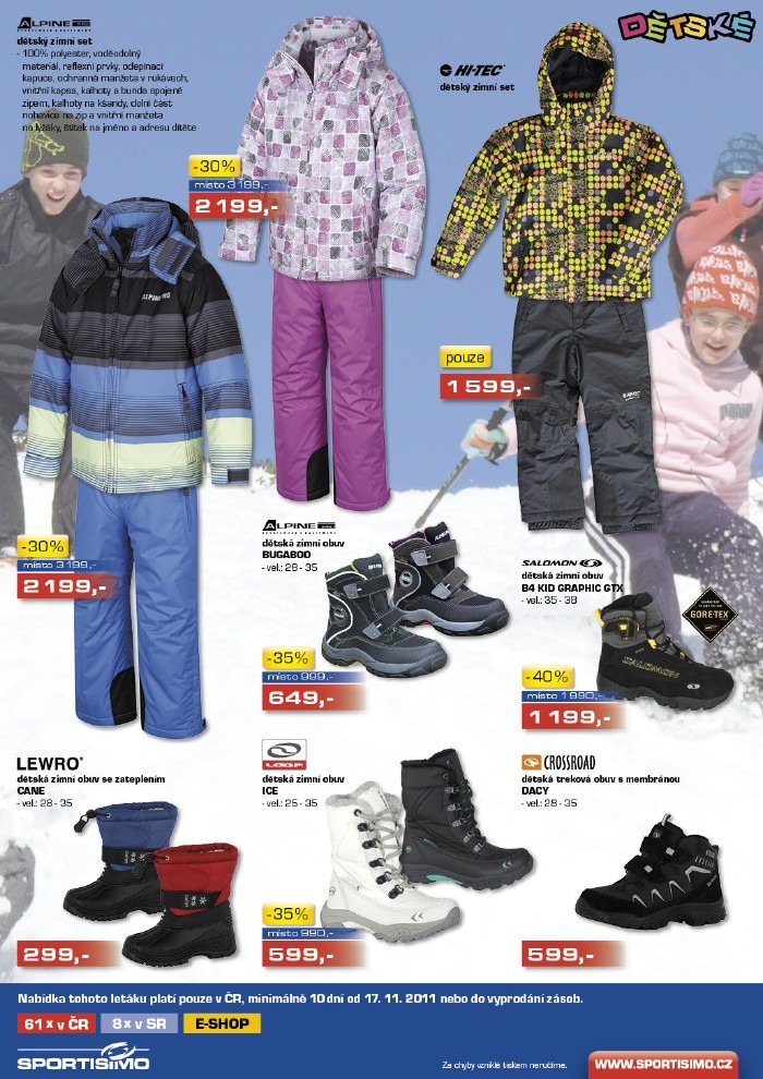 leták Sportisimo strana 1 leták Sportisimo strana 1