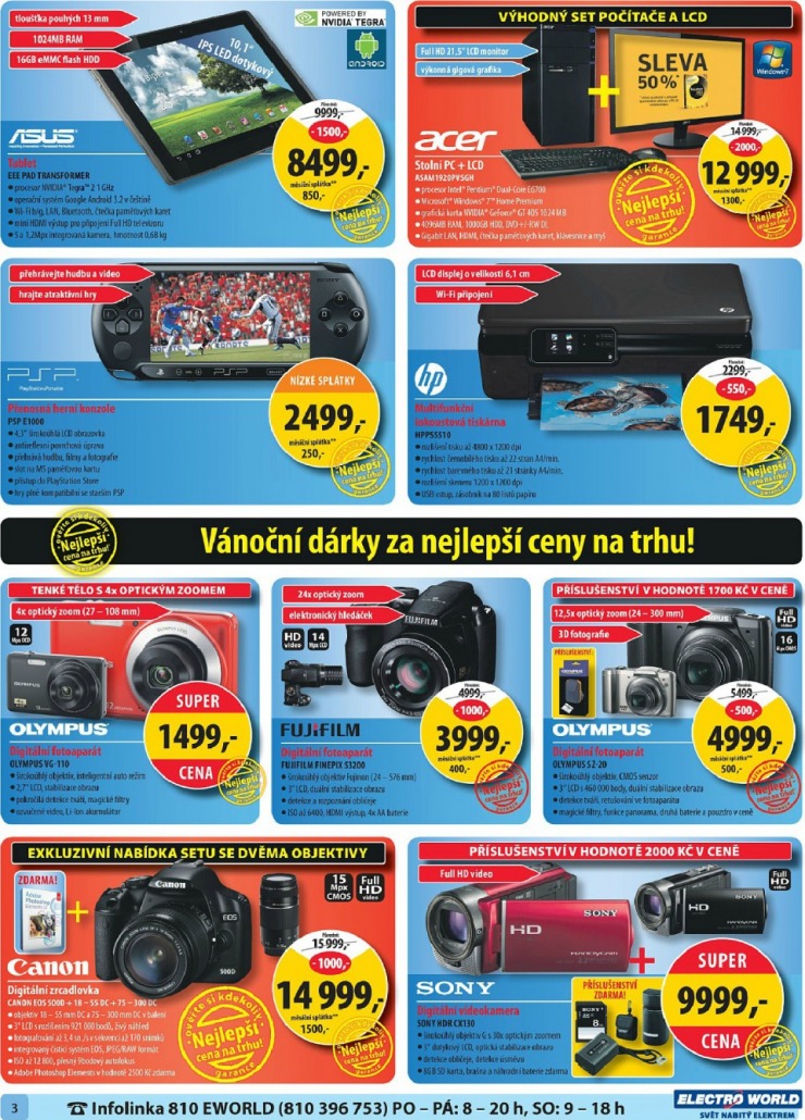 leták Electro World strana 1 leták Electro World strana 1