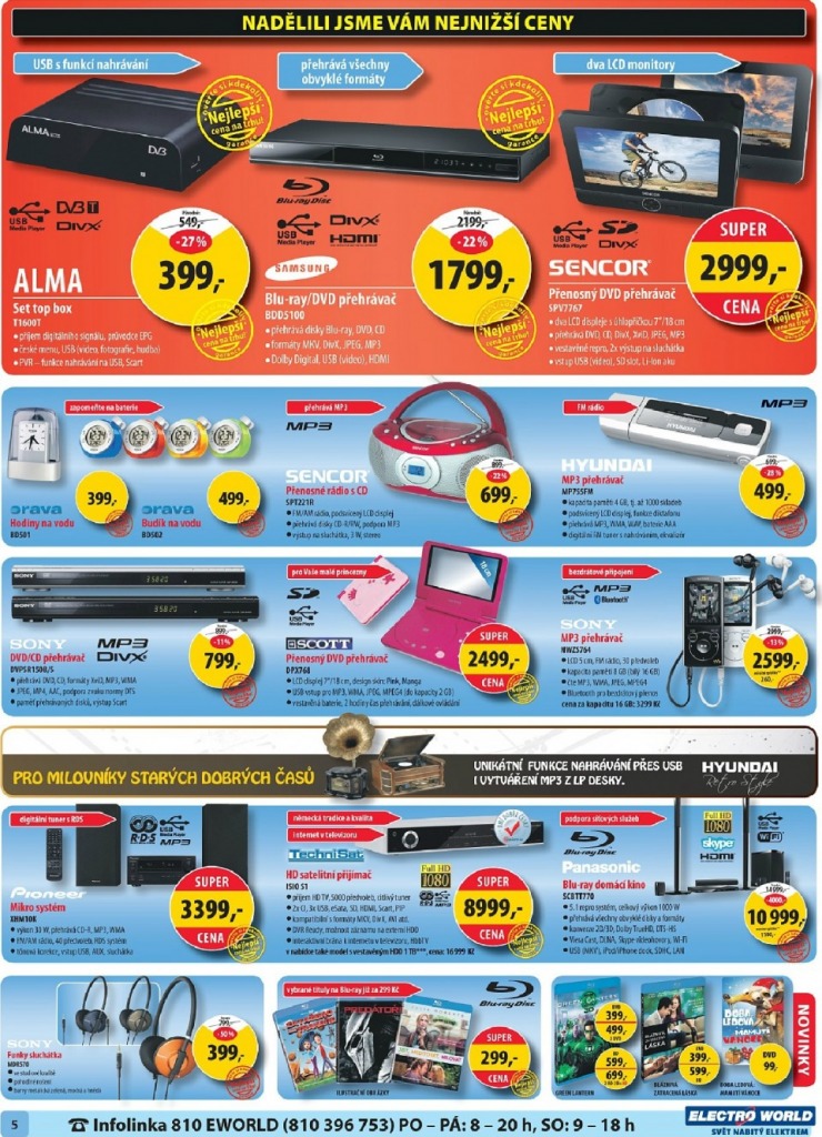 leták Electro World strana 1 leták Electro World strana 1