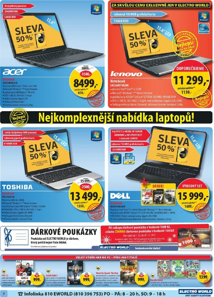 leták Electro World strana 1 leták Electro World strana 1