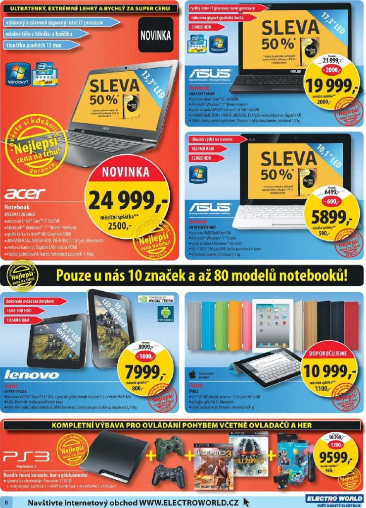 leták Electro World strana 1 leták Electro World strana 1