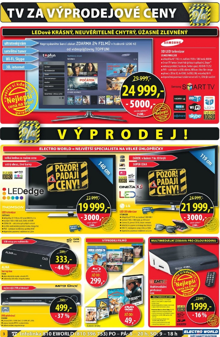 leták Electro World strana 1 leták Electro World strana 1