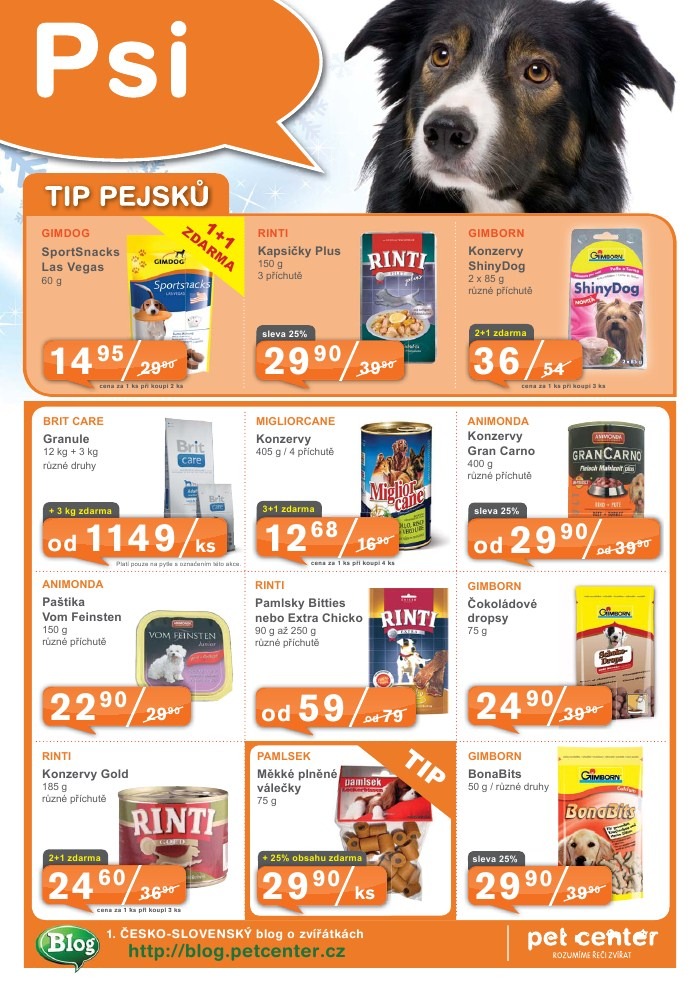 leták Pet Center strana 1 leták Pet Center strana 1