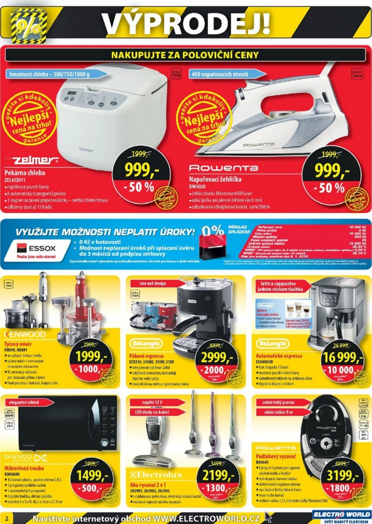 leták Electro World strana 1 leták Electro World strana 1
