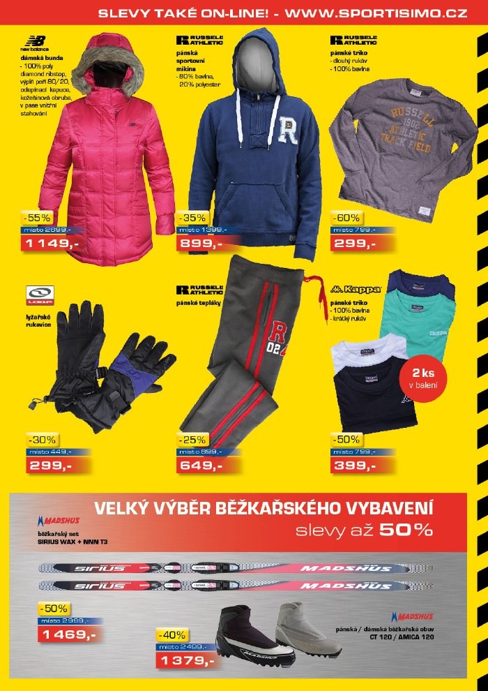 leták Sportisimo strana 1 leták Sportisimo strana 1
