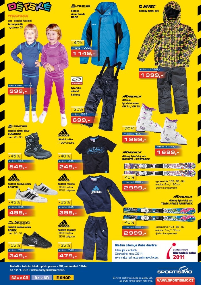 leták Sportisimo strana 1 leták Sportisimo strana 1