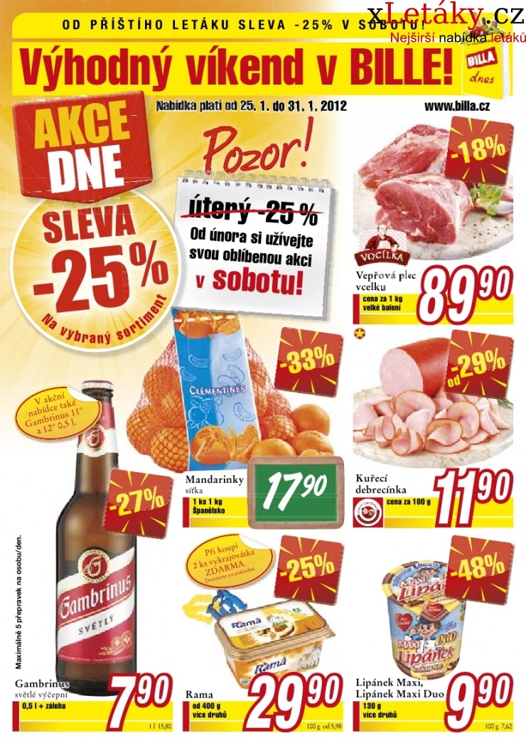 letk Billa letk strana 1