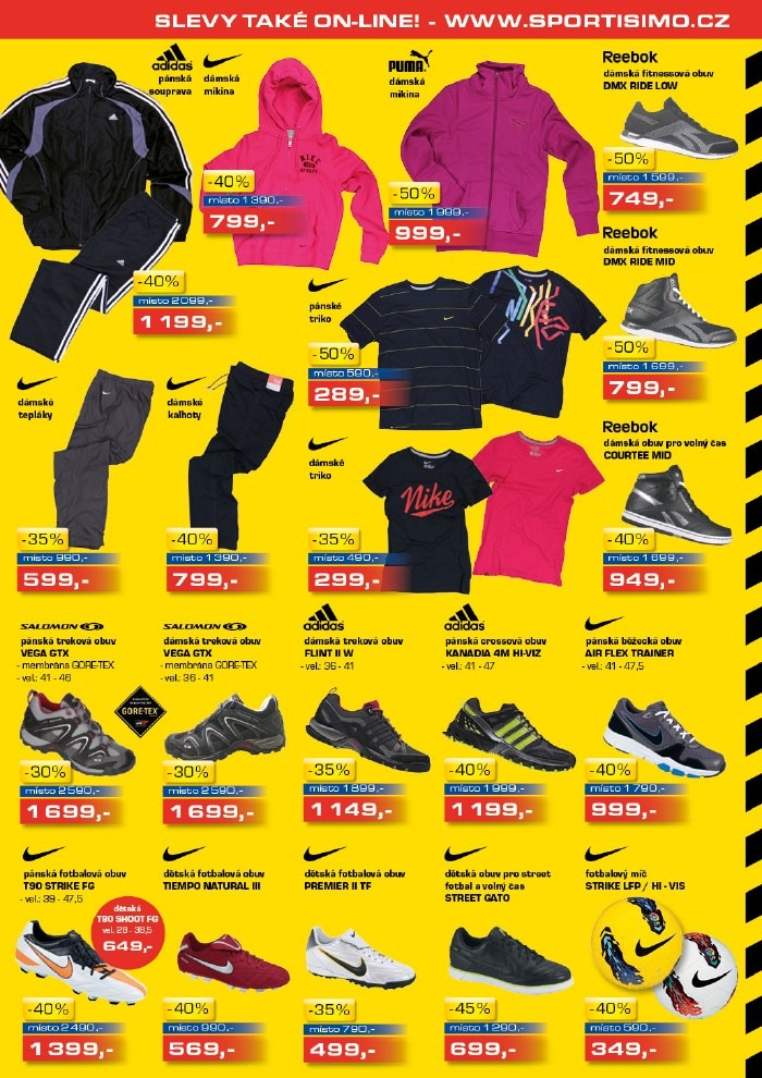 leták Sportisimo strana 1 leták Sportisimo strana 1
