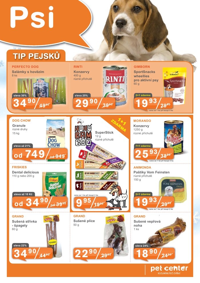 leták Pet Center strana 1 leták Pet Center strana 1
