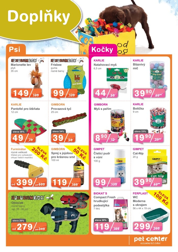 leták Pet Center strana 1 leták Pet Center strana 1