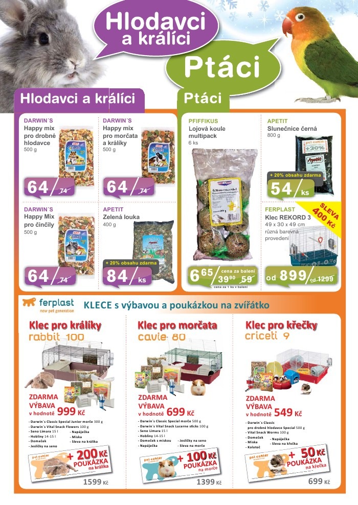 leták Pet Center strana 1 leták Pet Center strana 1