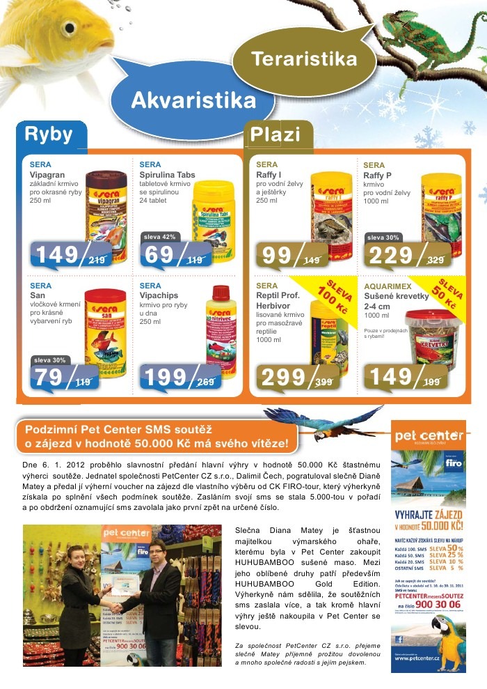 leták Pet Center strana 1 leták Pet Center strana 1