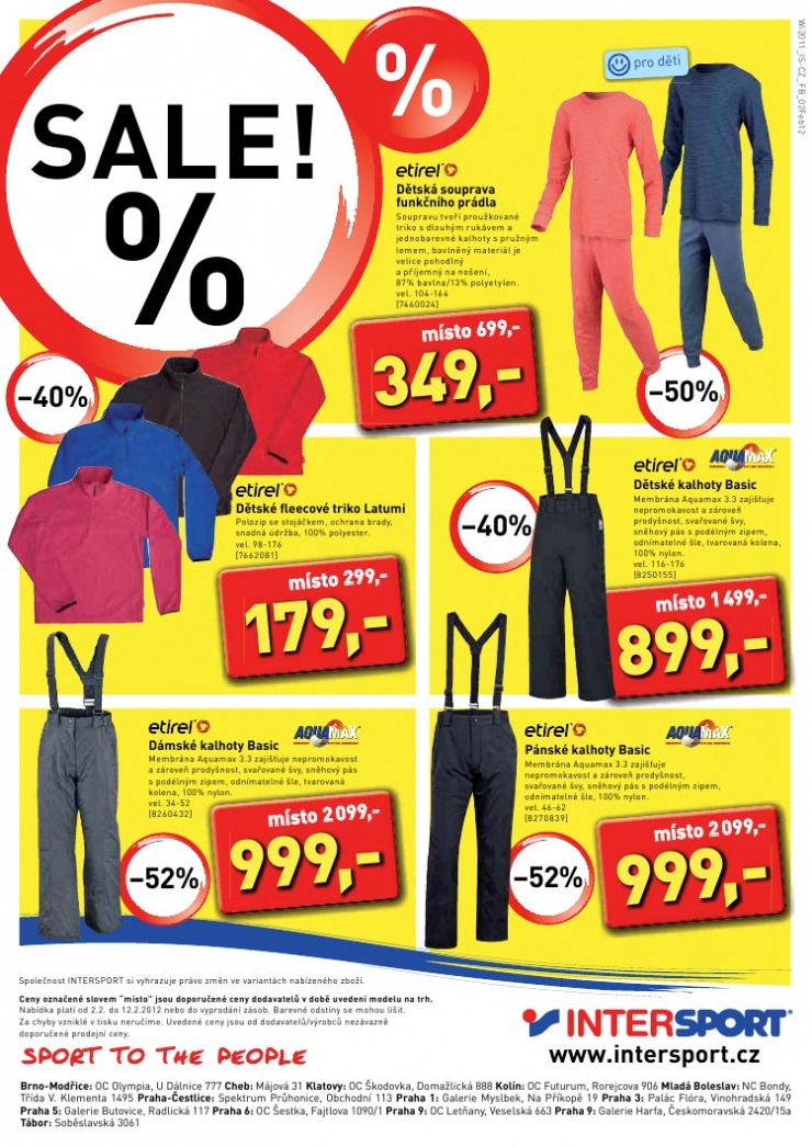 leták Intersport strana 1 leták Intersport strana 1