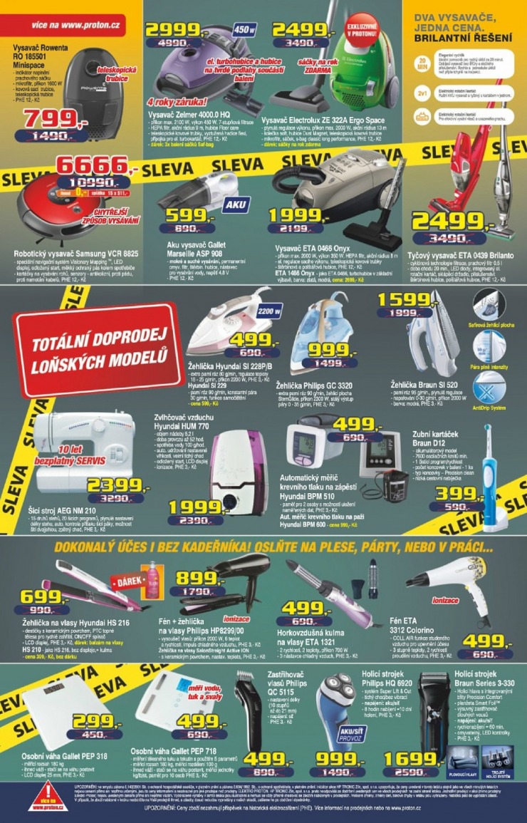 leták Proton strana 1 leták Proton strana 1