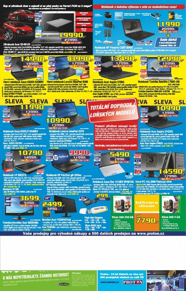 leták Proton strana 1 leták Proton strana 1