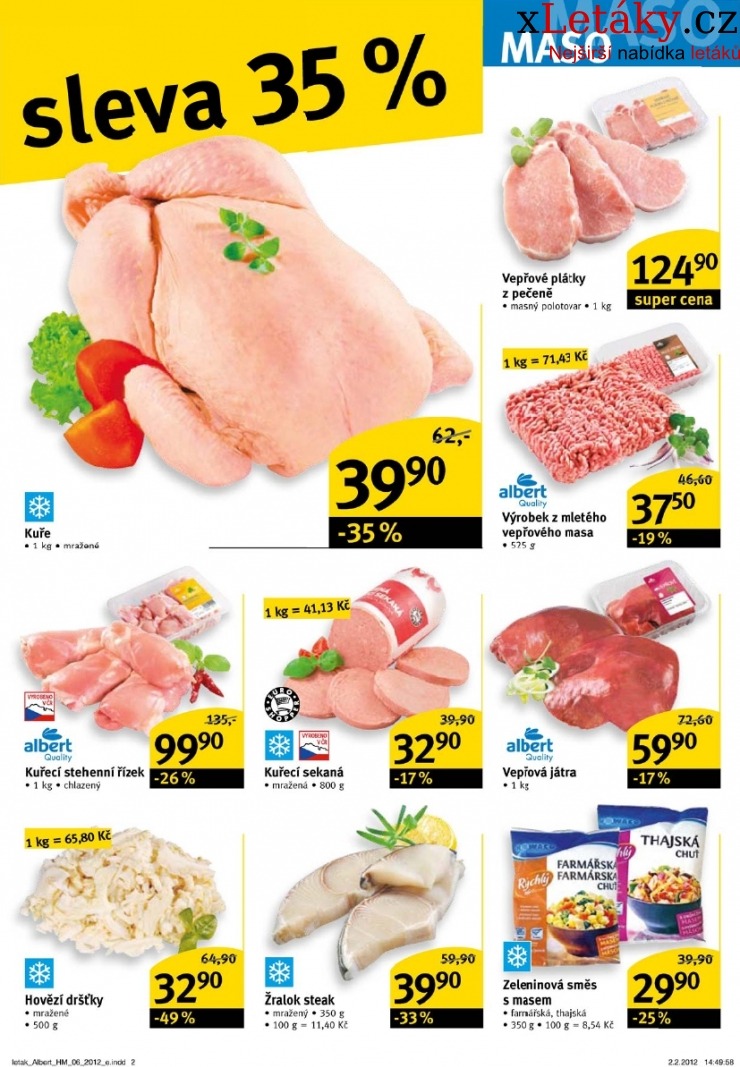 leták Albert Hypermarket leták strana 1 leták Albert Hypermarket leták strana 1