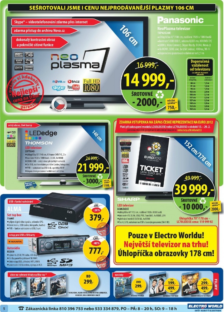 leták Electro World strana 1 leták Electro World strana 1