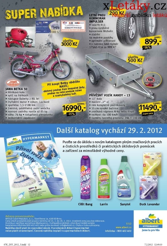 leták Albert Hypermarket leták strana 1 leták Albert Hypermarket leták strana 1