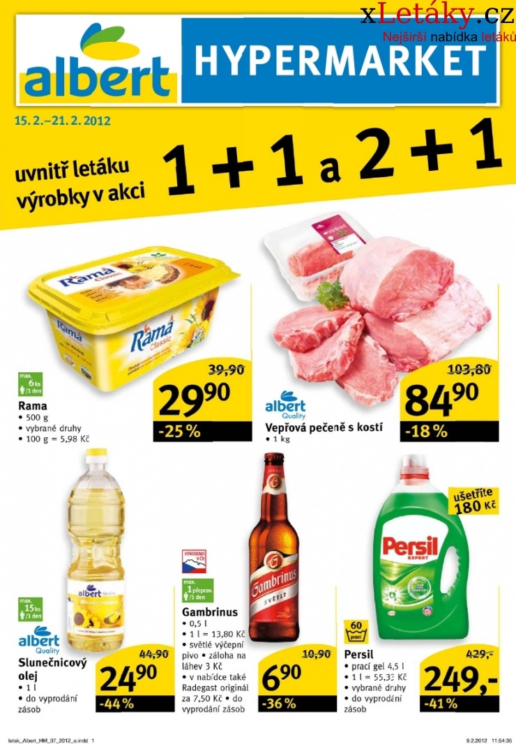 leták Albert Hypermarket leták strana 1 leták Albert Hypermarket leták strana 1