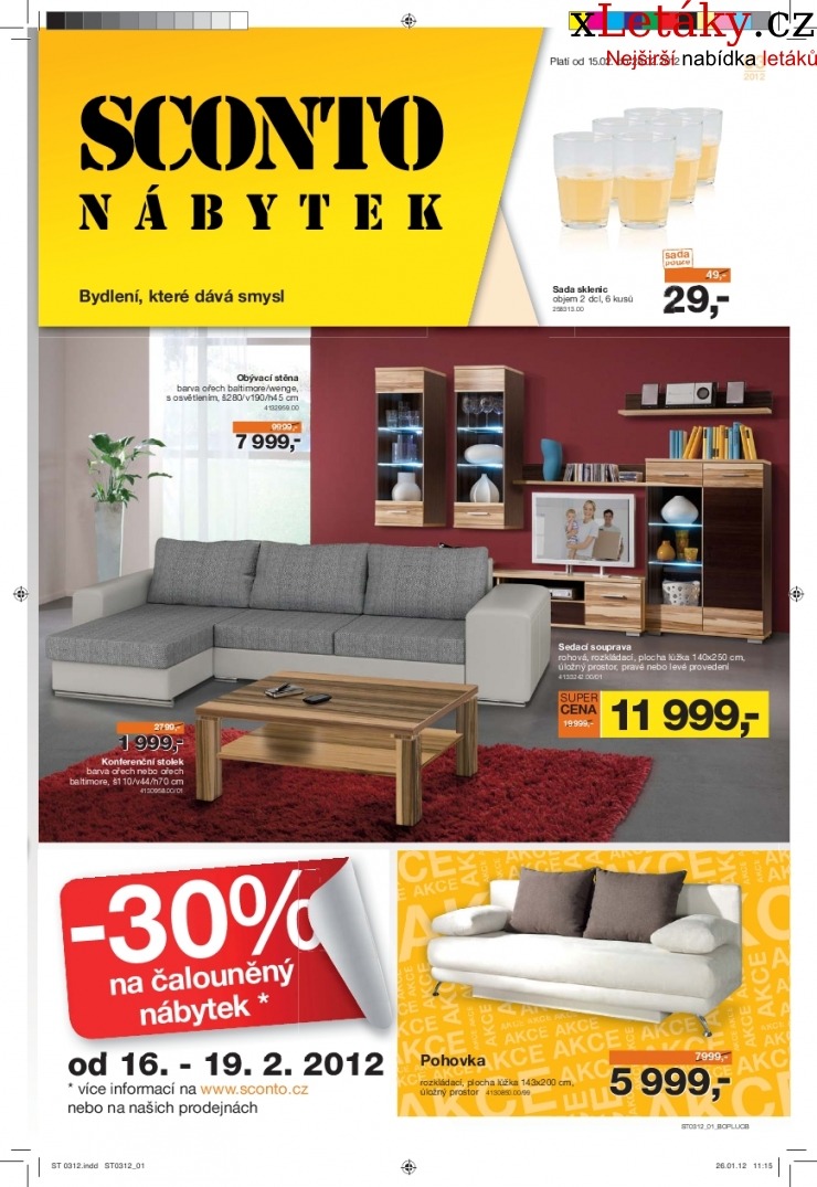 leták Sconto nábytek leták strana 1 leták Sconto nábytek leták strana 1