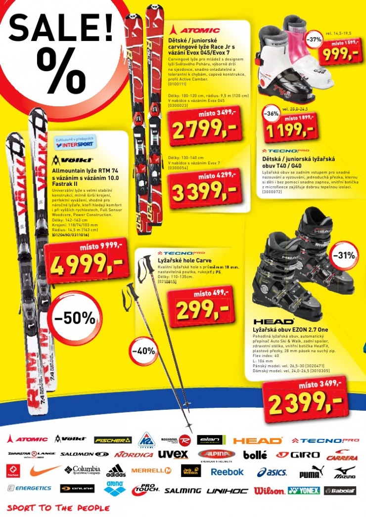 leták Intersport strana 1 leták Intersport strana 1