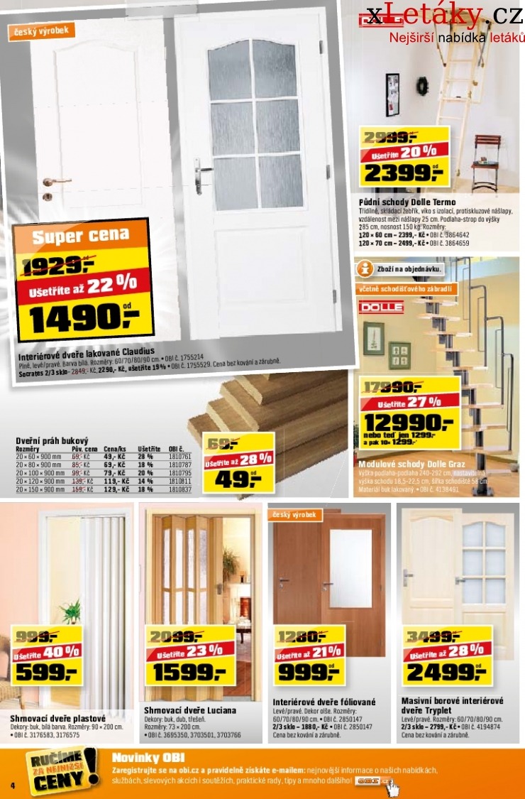 leták OBI leták strana 1 leták OBI leták strana 1