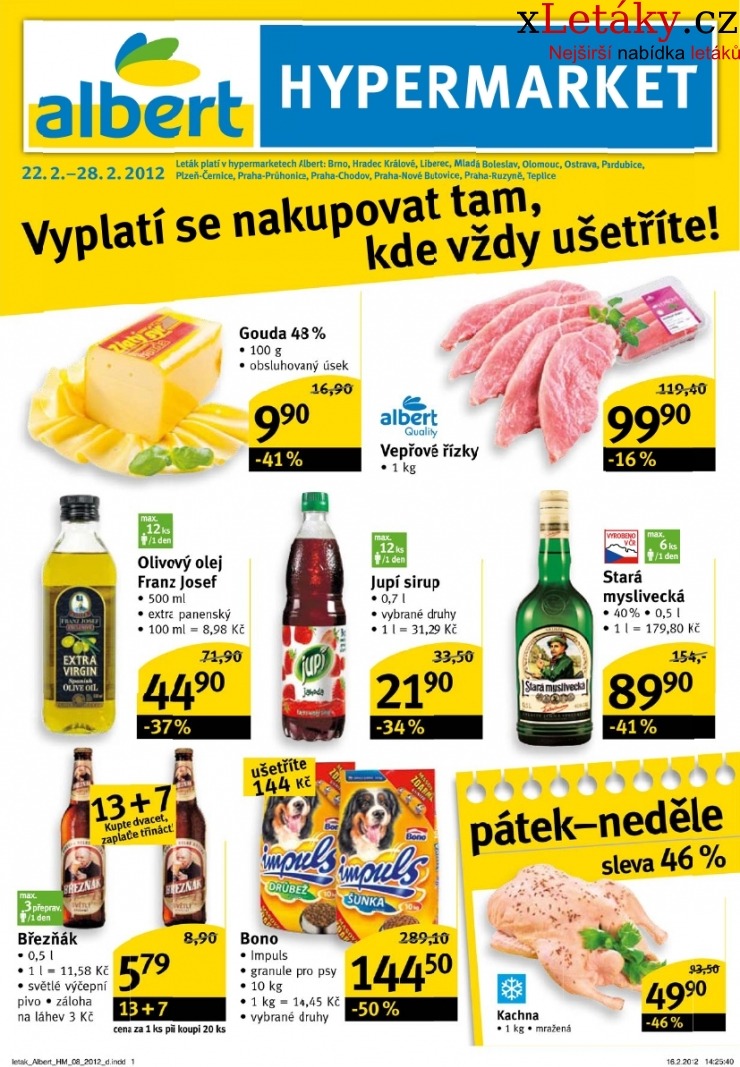 leták Albert Hypermarket leták strana 1 leták Albert Hypermarket leták strana 1