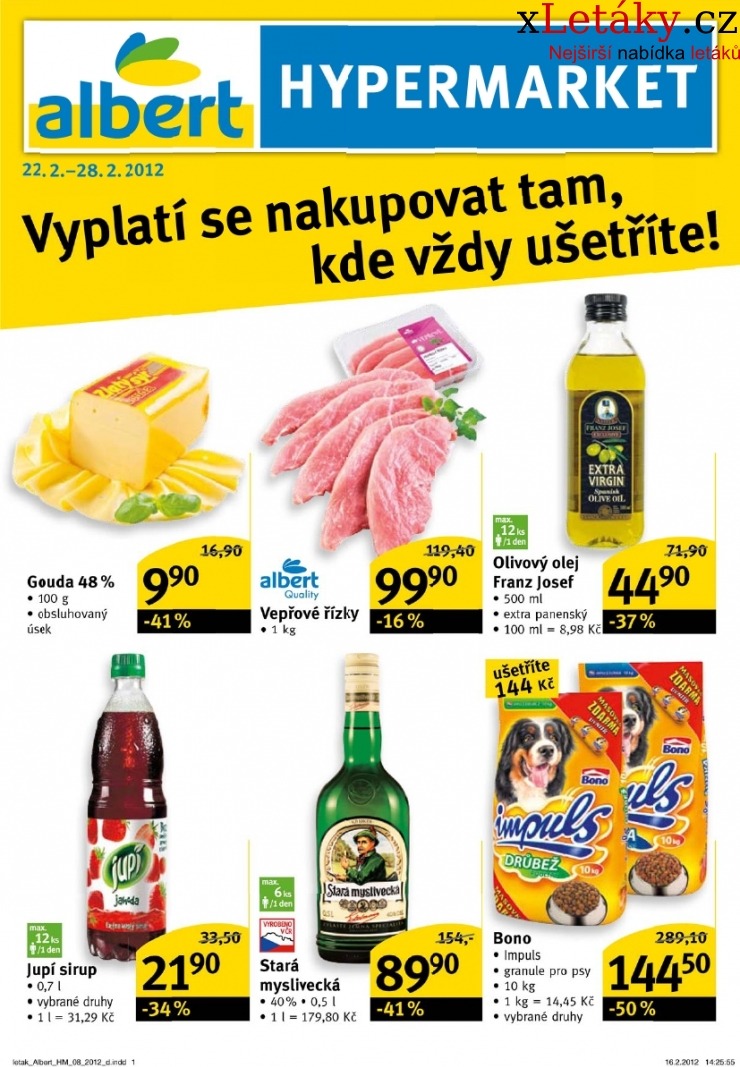 leták Albert Hypermarket leták strana 1 leták Albert Hypermarket leták strana 1
