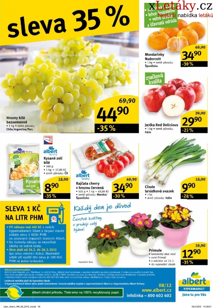 leták Albert Hypermarket leták strana 1 leták Albert Hypermarket leták strana 1
