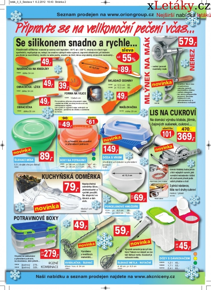 leták Orion aktuální leták strana 1 leták Orion aktuální leták strana 1