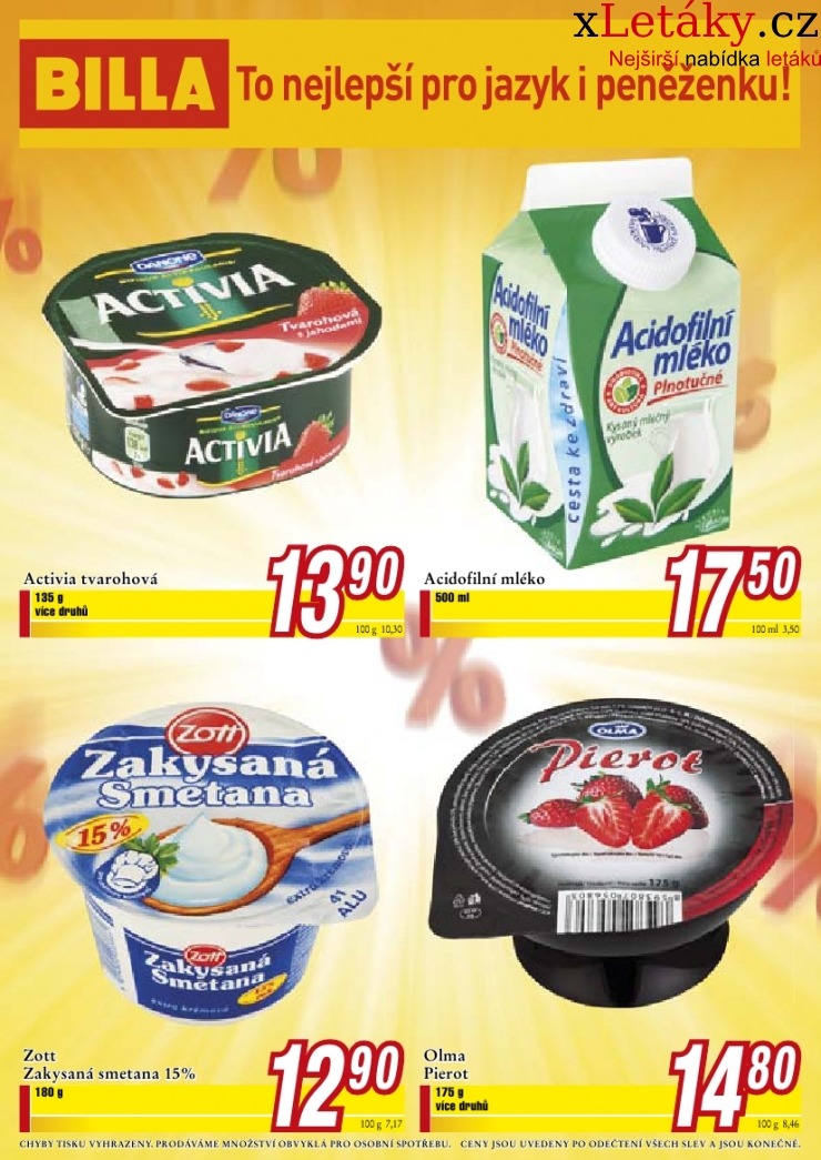 leták Billa akční leták strana 1 leták Billa akční leták strana 1