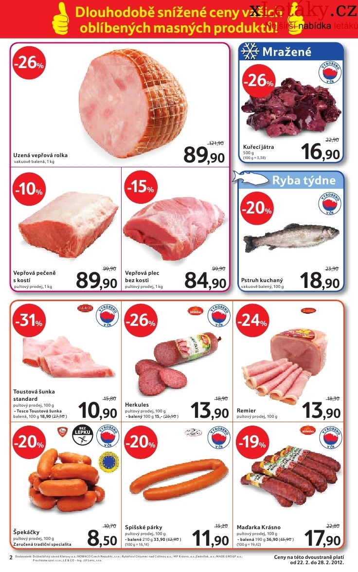 leták Tesco akční leták strana 1 leták Tesco akční leták strana 1