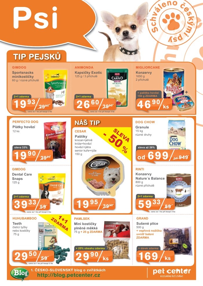 leták Pet Center strana 1 leták Pet Center strana 1