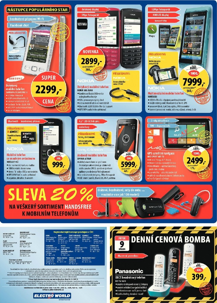 leták Electro World strana 1 leták Electro World strana 1