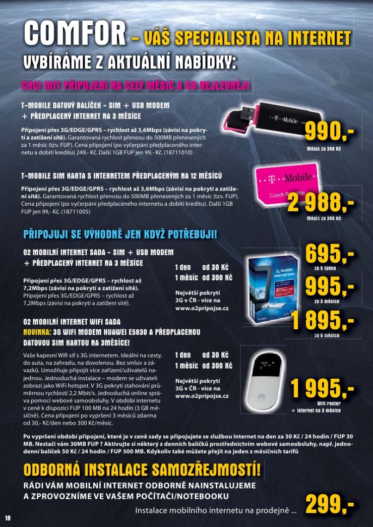 leták Comfor strana 1 leták Comfor strana 1