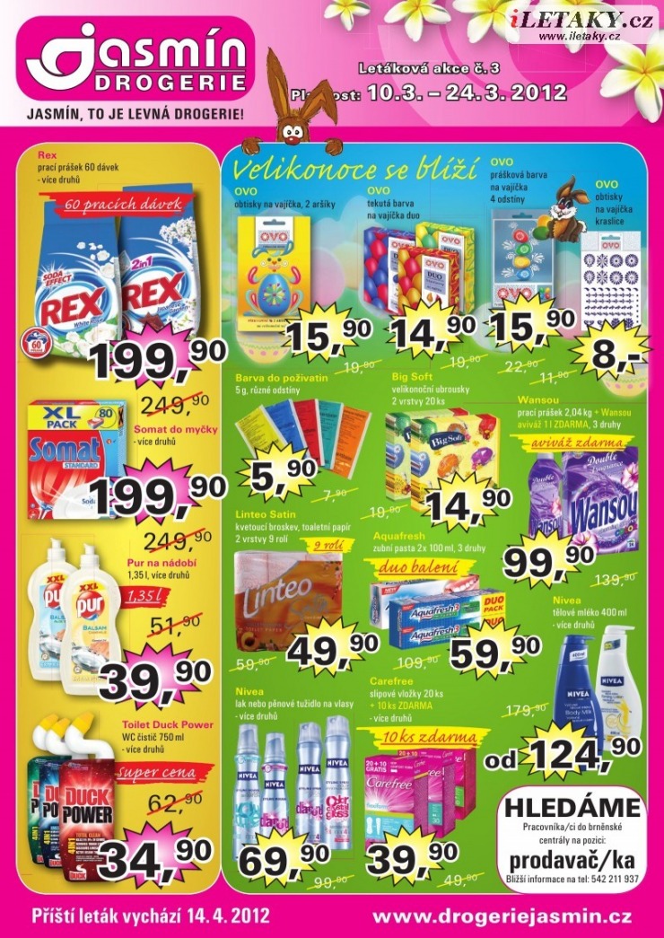 leták Jasmín drogerie strana 1 leták Jasmín drogerie strana 1