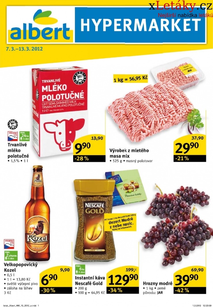 leták Albert Hypermarket leták strana 1 leták Albert Hypermarket leták strana 1