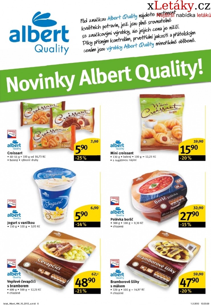 leták Albert Hypermarket leták strana 1 leták Albert Hypermarket leták strana 1