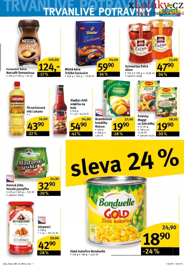 leták Albert Hypermarket leták strana 1 leták Albert Hypermarket leták strana 1