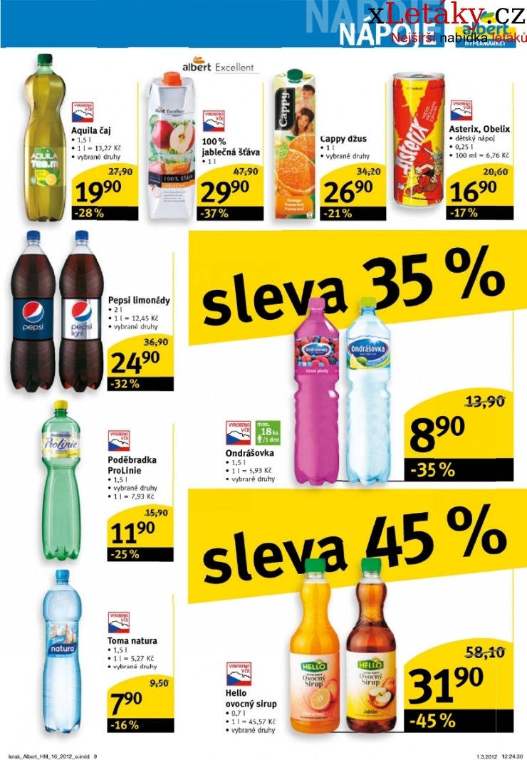 leták Albert Hypermarket leták strana 1 leták Albert Hypermarket leták strana 1