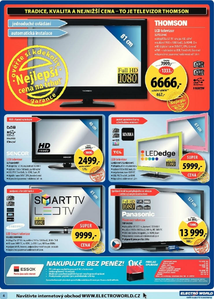 leták Electro World strana 1 leták Electro World strana 1
