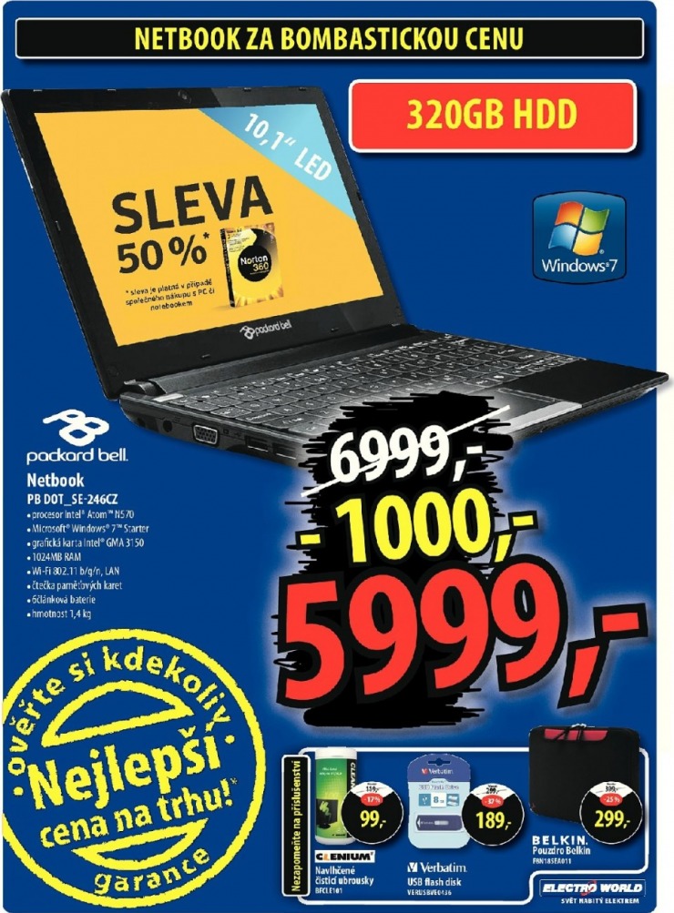 leták Electro World strana 1 leták Electro World strana 1