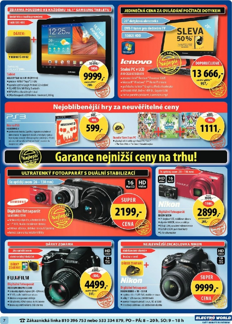 leták Electro World strana 1 leták Electro World strana 1