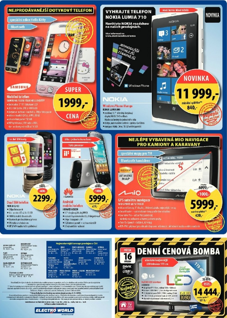 leták Electro World strana 1 leták Electro World strana 1