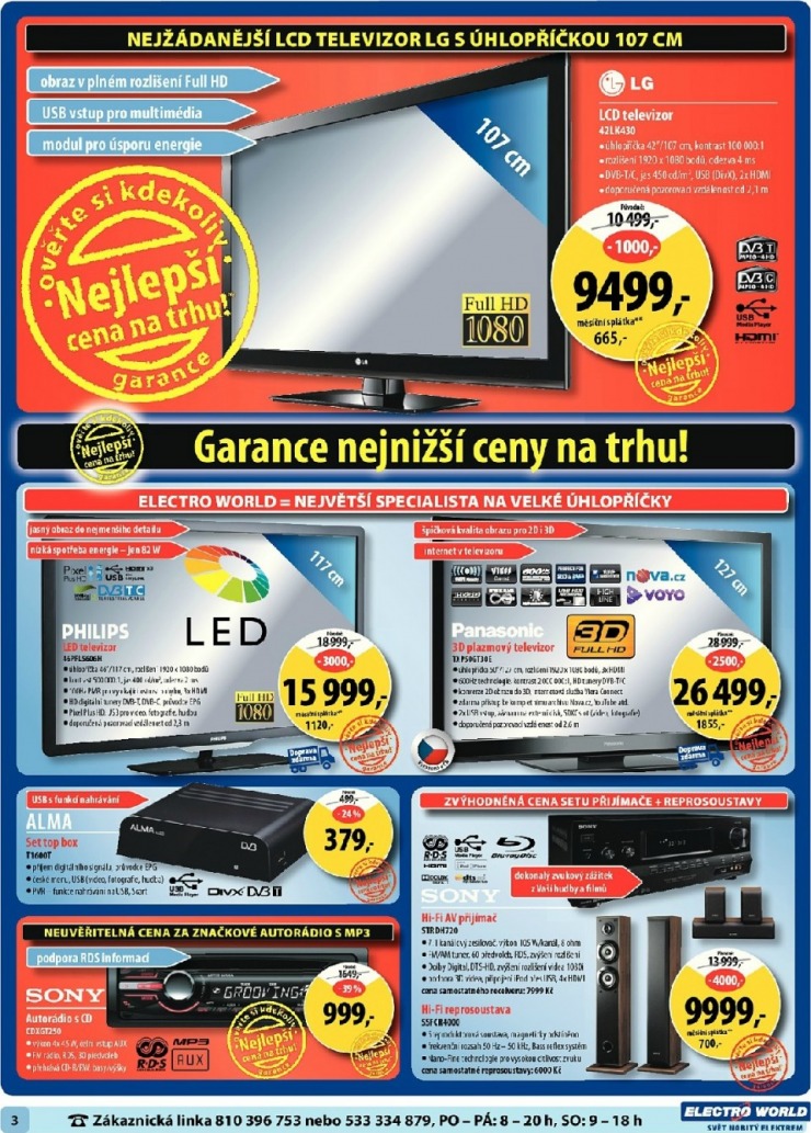 leták Electro World strana 1 leták Electro World strana 1