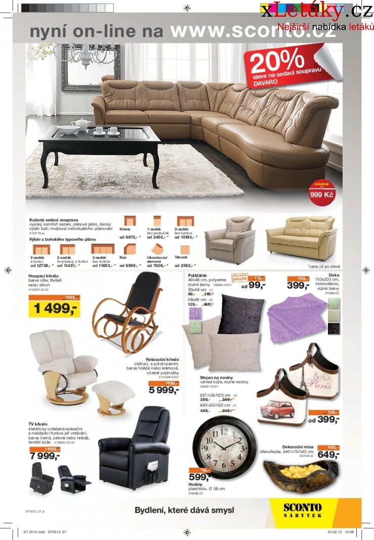 leták Sconto nábytek leták strana 1 leták Sconto nábytek leták strana 1