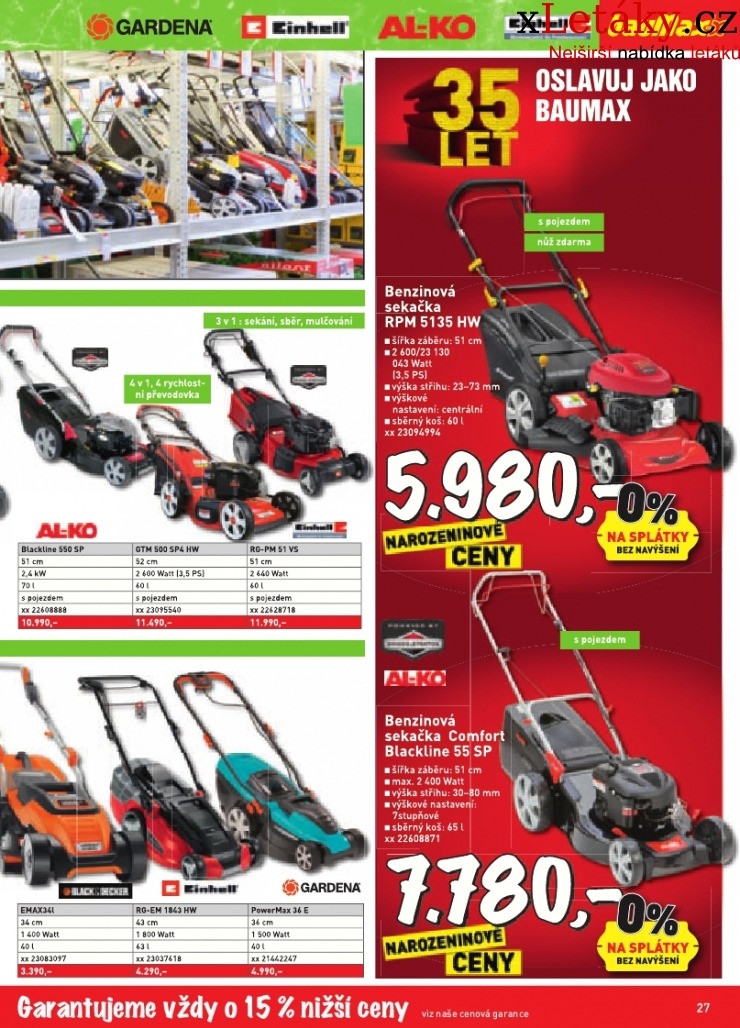 let�k Baumax aktu�ln� let�k strana 1