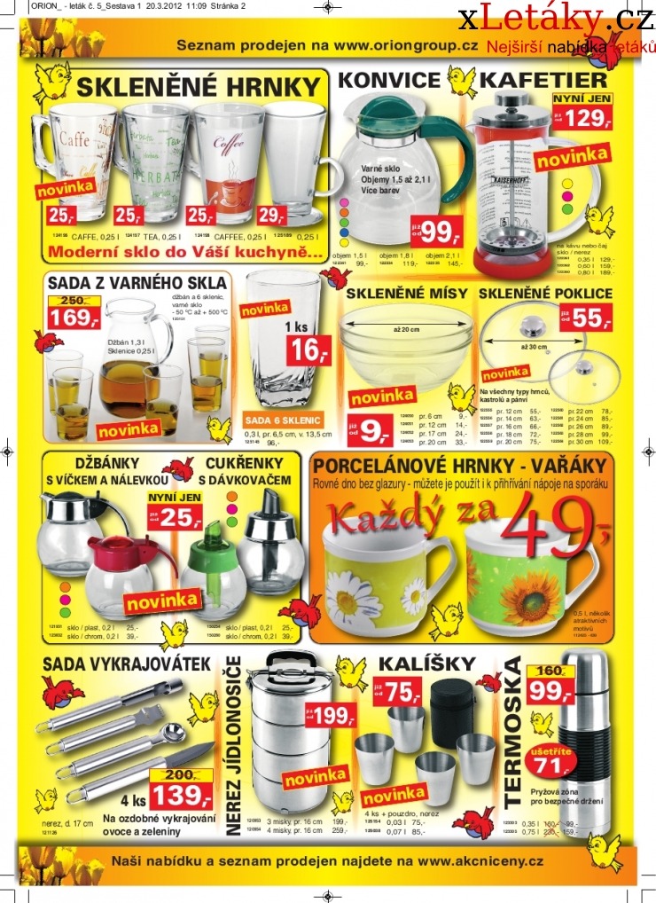 leták Orion aktuální leták strana 1 leták Orion aktuální leták strana 1